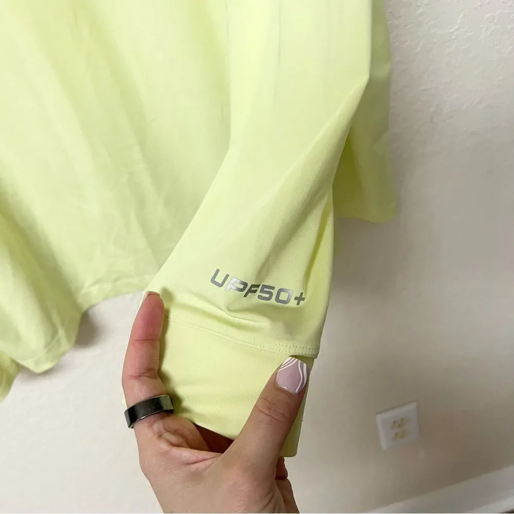 Coolibar Collar Shirt Mens Golf Polo Erodym UPF 50 Performance Size XXL Yellow